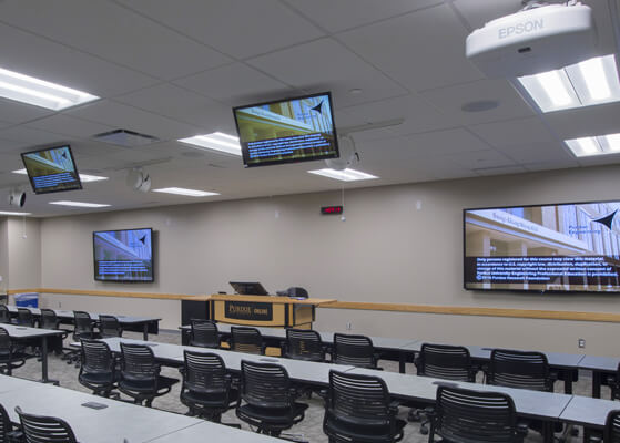 State-of-the-art classroom at Purdue University